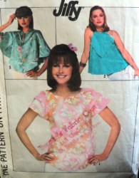 8062 JIFFY 77 RAGLAN TIER/FLARE SLVS OR NOT TOPS PATTERN 6-8